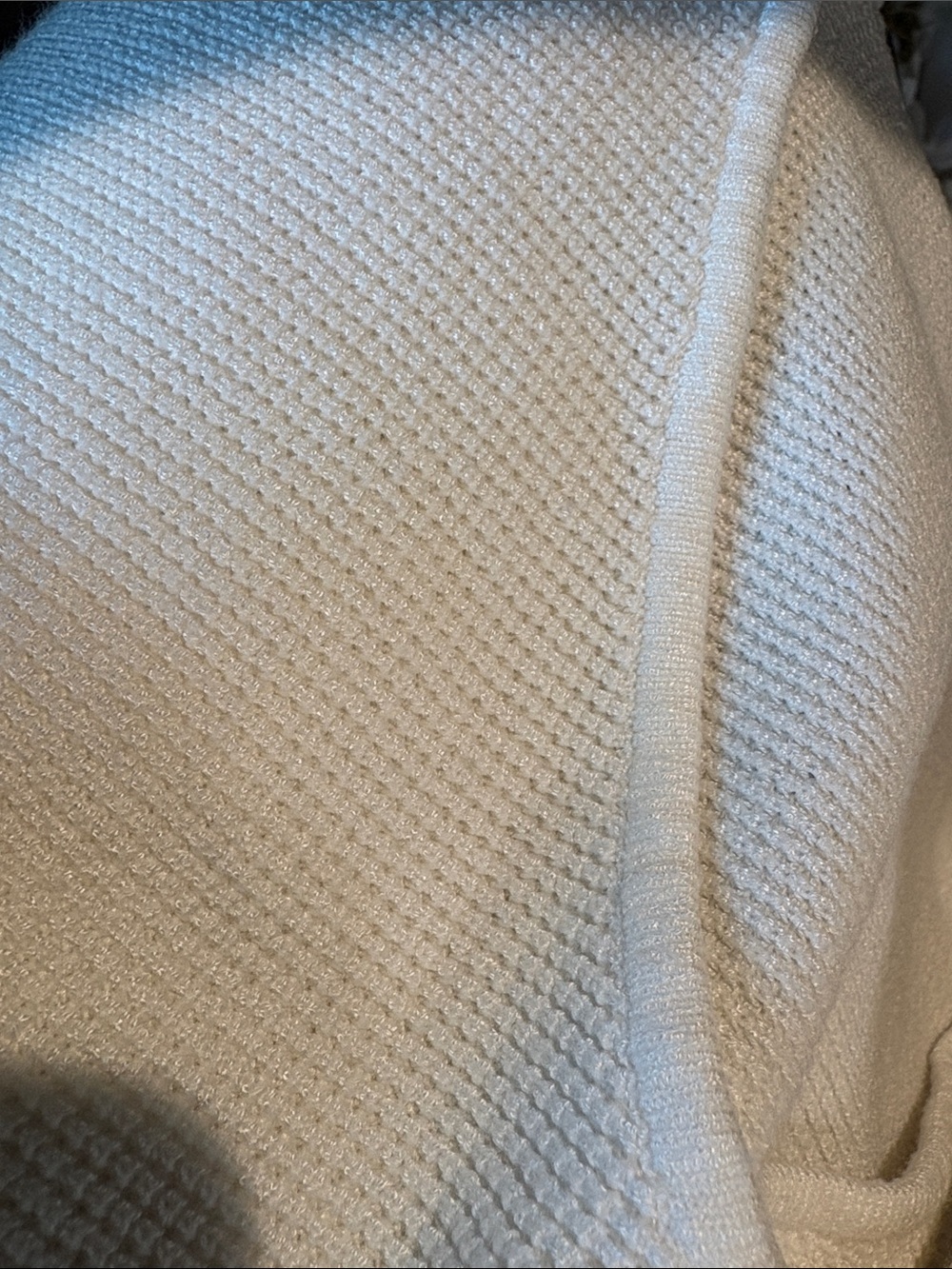 3 FOR $30!! Bundle! Cyrus waffle dolman 3/4 sleeve v neck cream color stretch - Picture 7 of 7